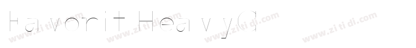 Favorit HeavyC字体转换